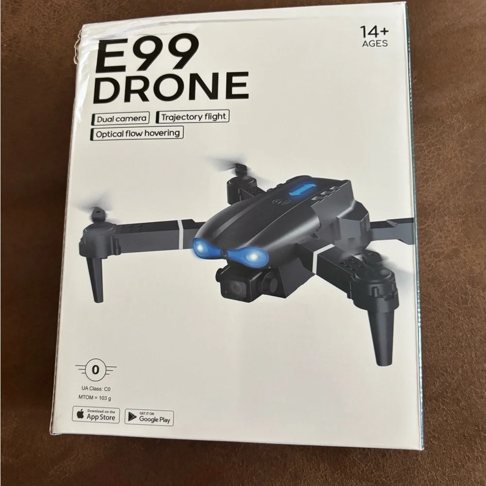 E99 Drone with Dual Camera - Black and Orange